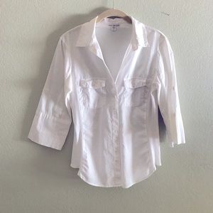 Nice, white James Perse button down top. Size 3.
